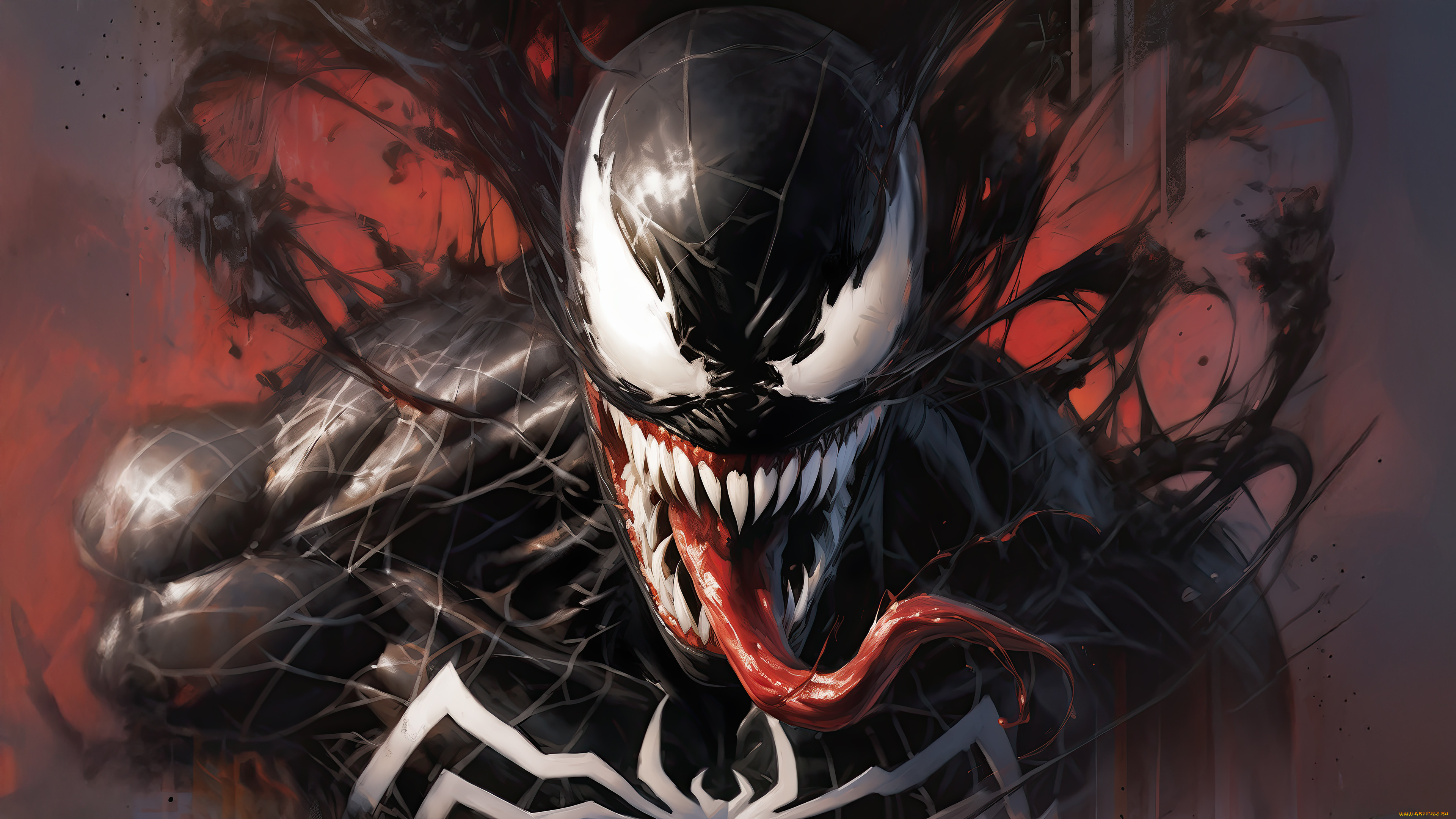 , ,  , venom, marvel, ai, art, symbiote